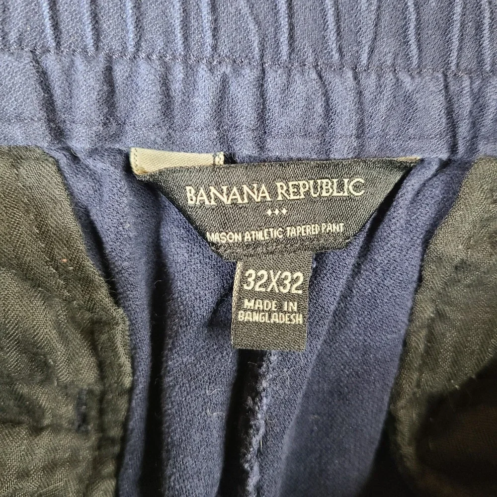 Banana Republic Pants Men 32x32 (30x29) Blue Mason Athletic Tapered Pant Stretch